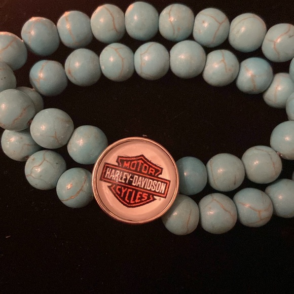 Harley-Davidson Jewelry - HD Turquoise Beaded Bracelet